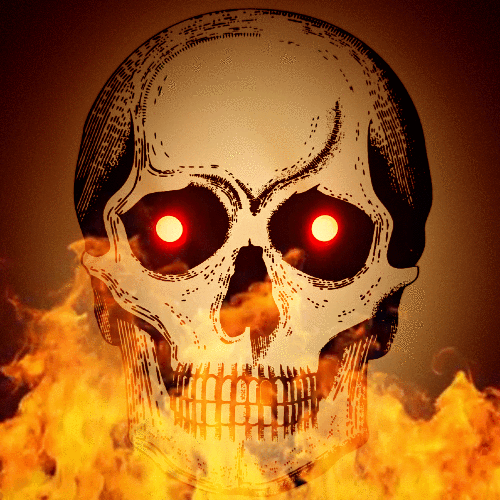 Skull on Fire